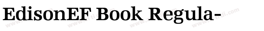 EdisonEF Book Regula字体转换